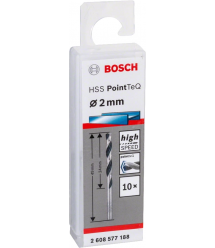 Bosch Сверло HSS-PointTeQ, 2х24х49мм, 10шт