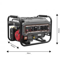 Graphite Генератор бензиновый 230В (1 фаза), 2/2.2кВт, ручной старт, AVR, 40кг