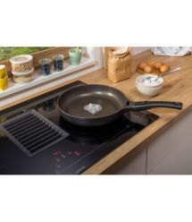 Gorenje Варочная поверхность индукционная, 83см, расширенная зона, встроенная вытяжка, 620м.куб/ч, черный