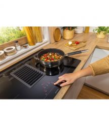 Gorenje Варочная поверхность индукционная, 83см, расширенная зона, встроенная вытяжка, 620м.куб/ч, черный