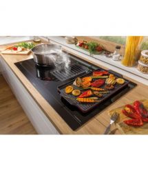 Gorenje Варочная поверхность индукционная, 83см, расширенная зона, встроенная вытяжка, 620м.куб/ч, черный