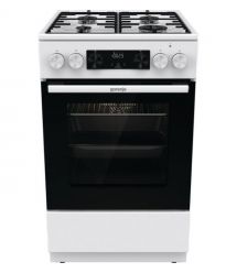 Gorenje Плита комби, 62л, 50x60см, дисплей, IconLed,эмалированные, белый