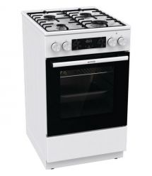 Gorenje Плита комби, 62л, 50x60см, дисплей, IconLed,эмалированные, белый