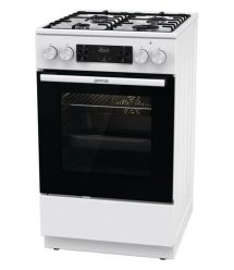 Gorenje Плита комби, 62л, 50x60см, дисплей, IconLed,эмалированные, белый