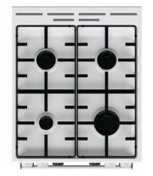 Gorenje Плита комби, 62л, 50x60см, дисплей, IconLed,эмалированные, белый