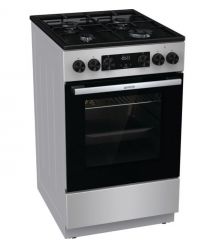 Gorenje Плита комби, 62л, 50x60см, дисплей, IconLed, эмалированные, титан