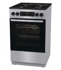 Gorenje Плита комби, 62л, 50x60см, дисплей, IconLed, эмалированные, титан