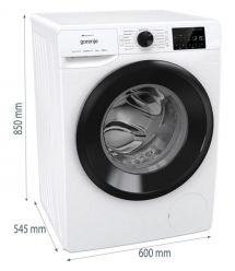 Gorenje Стиральная машина фронтальная, 8кг, 1400, A+++, 55см, дисплей, инвертор, пар, Wi-Fi, белый