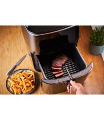 Tefal Мультипечь Easy Fry Grill&Steam, 1430Вт, чаша-6.2л, сенсорное управл., 8 программ, пластик, черный