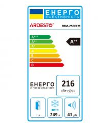 ARDESTO Морозильный ларь, 249л, А++, ST, диспл внешн., режим холодильника, белый