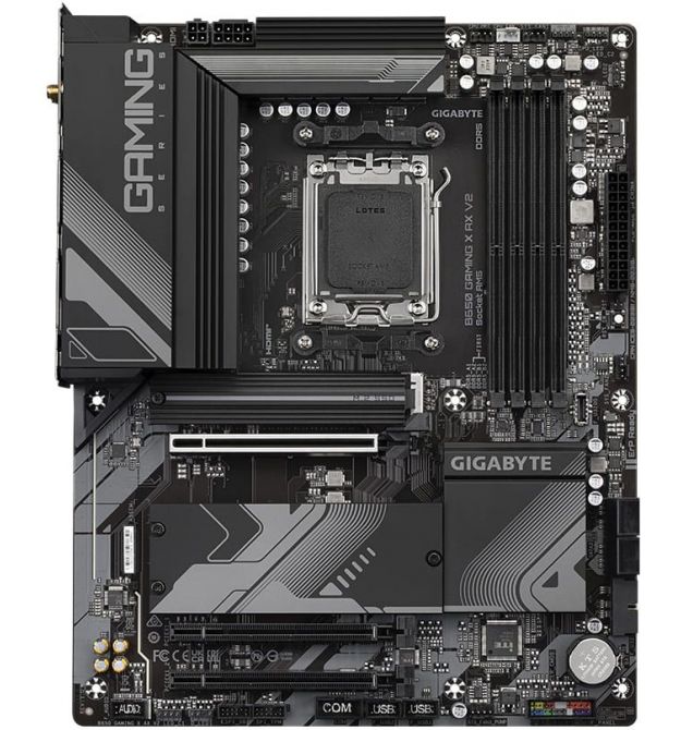 Gigabyte Материнская плата B650 GAMING X AX V2 sAM5 B650 4xDDR5 M.2 HDMI DP ATX