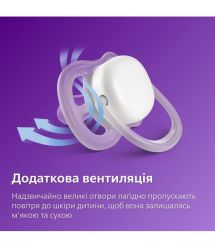 AVENT Пустышка ортодонтическая Ultra Air для мальчиков 6-18 мес, 2шт