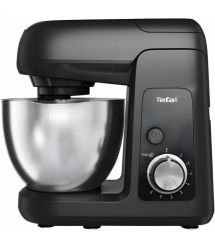 Tefal Кухонная машина Bake Partner 1100Вт, чаша-металл, корпус-пластик, насадок-8, черный