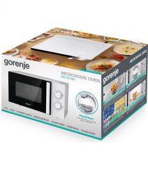 Gorenje Микроволновая печь, 17л, мех. управл., 700Вт, дисплей, белый