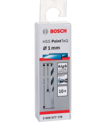 Bosch Сверло по металлу HSS-PointTeQ, 1х12х34мм, 10шт