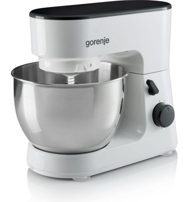 Gorenje Кухонная машина 600Вт, чаша-металл, корпус-пластик, насадок-3, белый