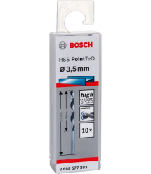 Bosch Сверло по металлу HSS-PointTeQ, 3,5х39х70мм, 10шт