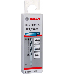 Bosch Сверло по металлу HSS-PointTeQ, 3.2х36х65мм, 10шт