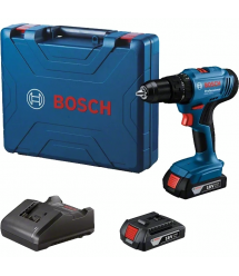 Bosch Шуруповерт-дрель ударная аккумуляторная GSB 183-LI 18В 2х2А·час 21-56Нм 374-1815об·мин кейс 1.2кг