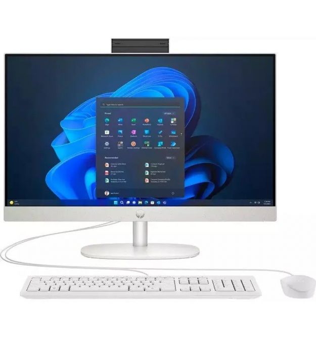 HP ПК Моноблок 245-G10 23.8" FHD IPS AG, AMD R5-7520U, 16GB, F512GB, UMA, WiFi, 3г, Win11P, белый