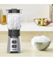 Tefal Блендер стационарный Minimix Glass 400Вт, чаша-700мл, емкость для смузи to go, стекло, серый