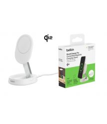 Belkin Зарядное устройство безпроводное Magnetic Stand QI2 15Вт, белый