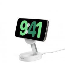 Belkin Зарядное устройство безпроводное Magnetic Stand QI2 15Вт, белый