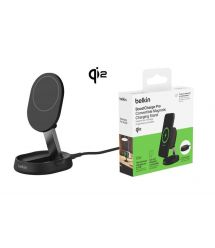 Belkin Зарядное устройство безпроводное Magnetic Stand QI2 15Вт, черный