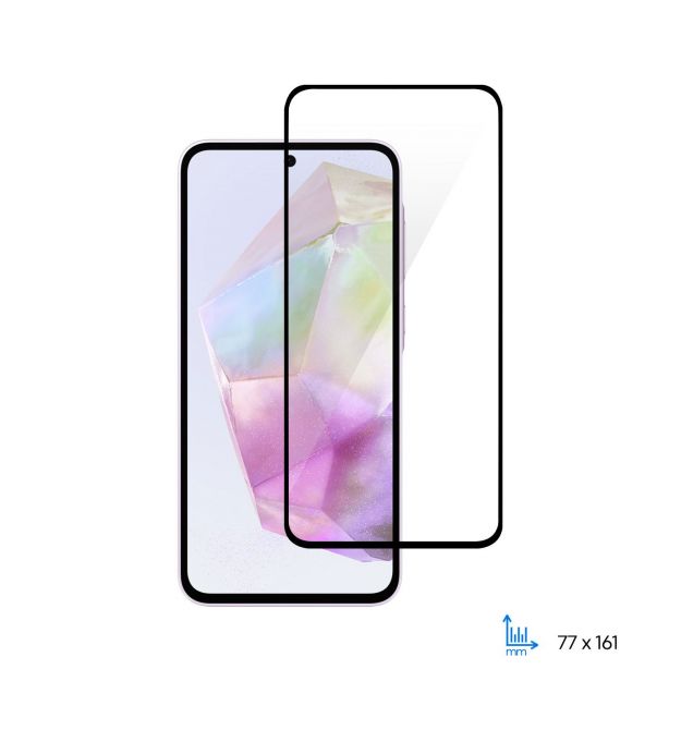 2E Защитное стекло для Samsung Galaxy A35 5G (A356), 2.5D FCFG, (1 Pack), черная рамка