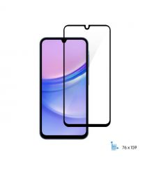 2E Защитное стекло для Samsung Galaxy A15-M15 (A155-M156), 2.5D FCFG, (1 Pack), черная рамка