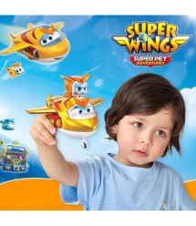 Super Wings Игровой набор Transforming Золотой Мальчик и любимец (Golden Boy & Pet)