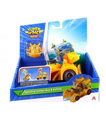 Super Wings Игровой набор Spinning Vehicle Золотой Мальчик (Golden Boy)