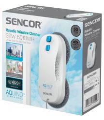 Sencor Робот-пылесос для окон, 3000Па, вода -0.06л, влажная уборка, от сети, белый