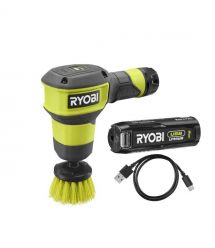 Ryobi Щетка RSCR4-120G аккумуляторная 4В USB Lithium, акб 1х2Ач, d 5см, 300об/мин, IPX7, 0.55кг