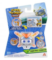 Super Wings Игровая фигурка Super Pet Золотой Мальчик любимец (Golden Boy pet), свет