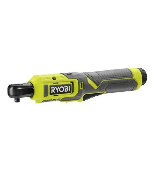 Ryobi Трещотка аккумуляторная RR14W4-0, USB Lithium 4В, 210об•мин, 8Нм, квадрат 1/4", 0.5кг, без АКБ и ЗП