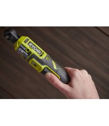 Ryobi Трещотка аккумуляторная RR14W4-0, USB Lithium 4В, 210об•мин, 8Нм, квадрат 1/4", 0.5кг, без АКБ и ЗП