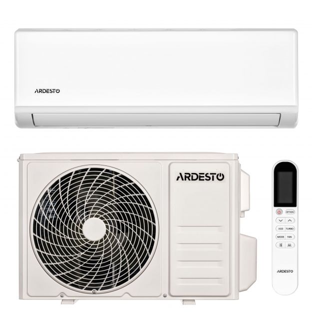 Кондиціонер Ardesto ARD-E24-R32 70м2 on/off 24000BTU 6.45кВт A/A -7°С R32 білий