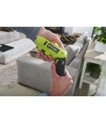 Ryobi Отвертка аккумуляторная RSDP4-120G, 4В USB Lithium, акб 1х2Ач, 5Нм, поворотная ручка