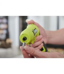 Ryobi Отвертка аккумуляторная RSDP4-120G, 4В USB Lithium, акб 1х2Ач, 5Нм, поворотная ручка