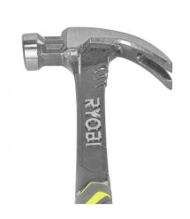 Ryobi Молоток столярный RHHSCC560, 560г, магнитный держатель, цельный корпус из кованой стали, рукоятка стекловолокно