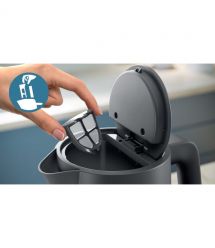 Philips Электрочайник Series 1000, Strix, пластик, мат, черный