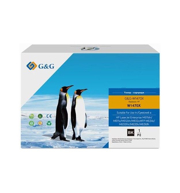 G&G Картридж для HP 147X LJ MFP M611/M612/M635/M636 Black (25 200стр)