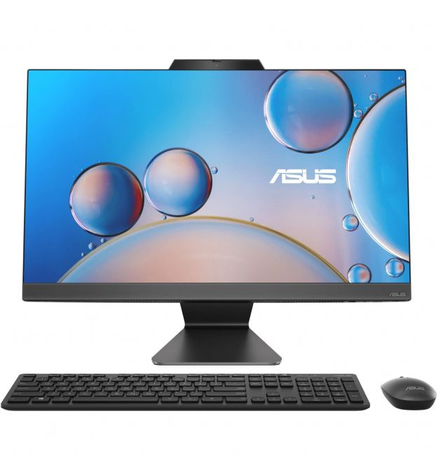 ASUS ПК Моноблок A3402WVAK-BPC0500 23.8" FHD AG, Intel 7-150U, 16GB, F512GB, UMA, WiFi, кл+м, без ОС, черный