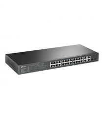 TP-Link Коммутатор SL2428P 24xFE(24xPoE), 4xSFP, 250Вт, Неуправляемый