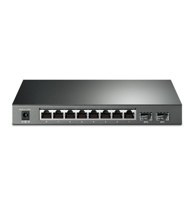 TP-Link Коммутатор SG2210P 8xGE (8xPoE), 2xSFP, 61Вт, WebSmart