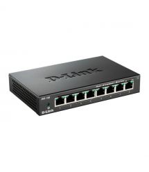 Коммутатор D-Link DES-108 8xFE, Неуправляемый, Металл