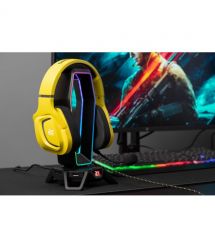 2E Gaming Гарнитура игровая HG340, mini-jack/dual 3.5mm, RGB, 2м, жёлтый