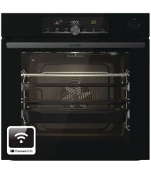 Gorenje Духовой шкаф электрический, 77л, A+, пар, дисплей, 300 °C, Wi-Fi, черный