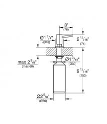 Grohe Дозатор для моющих средств Сosmopolitan, 500мл, прохладный восход солнца